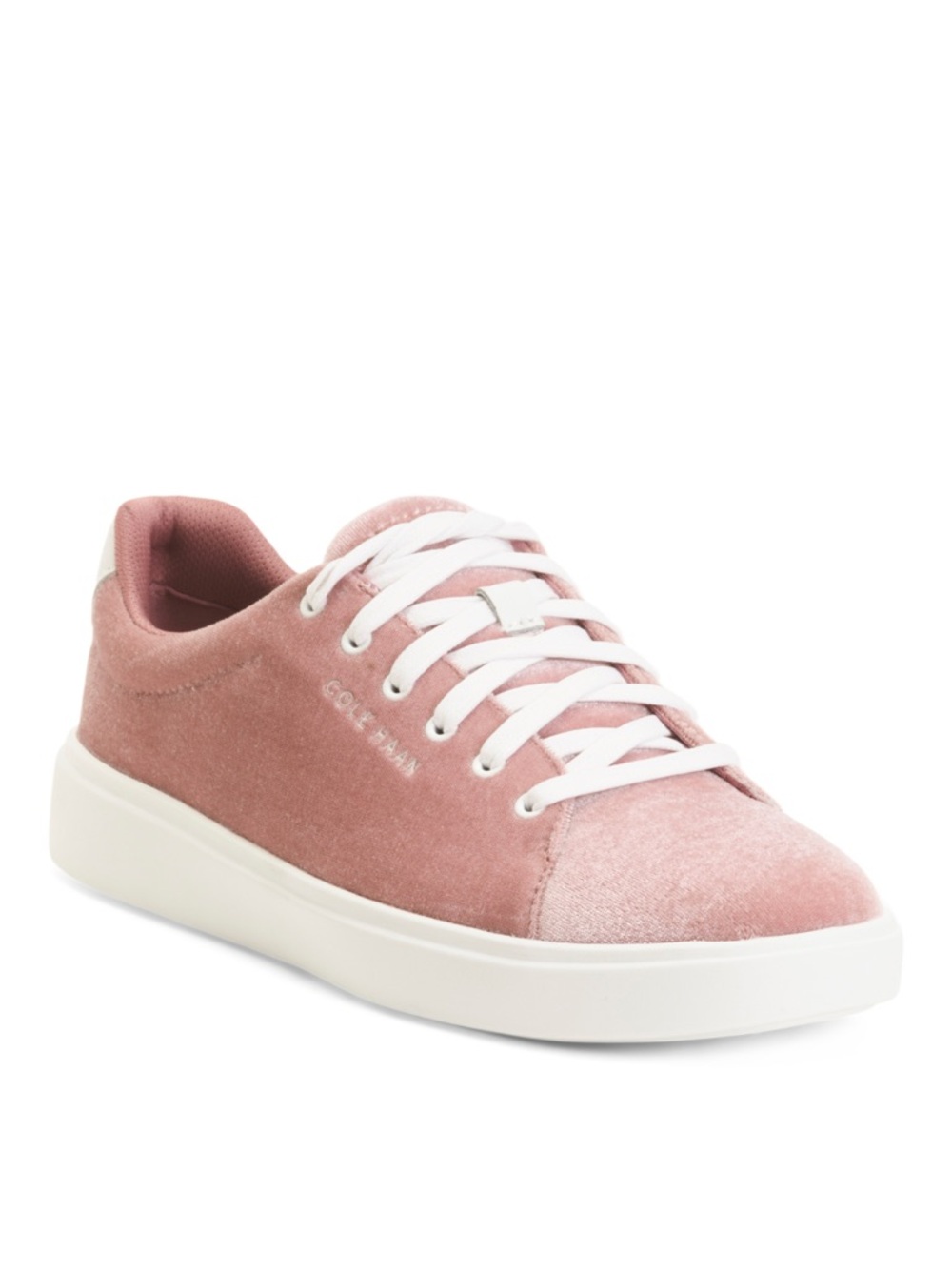 COLE HAAN Women's SZ 8 Grand Crosscourt Traveler Sneakers Velvet finish Rose